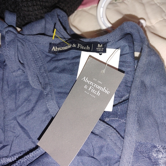 Abercrombie & Fitch Blue Lace Swing Dress Sz.Med NWT - Picture 8 of 8